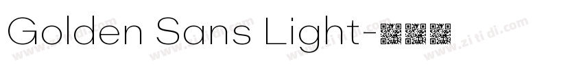 Golden Sans Light字体转换